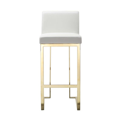 Boly Upholstered Counter Stool with Metal Frame
