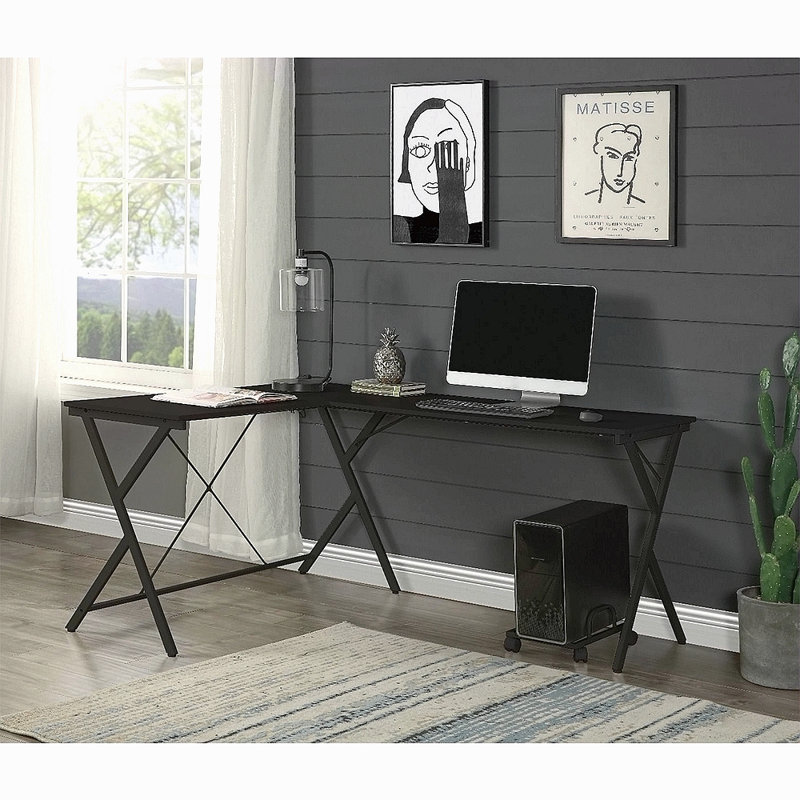 L-Shape Computer Desk With Computer Holder