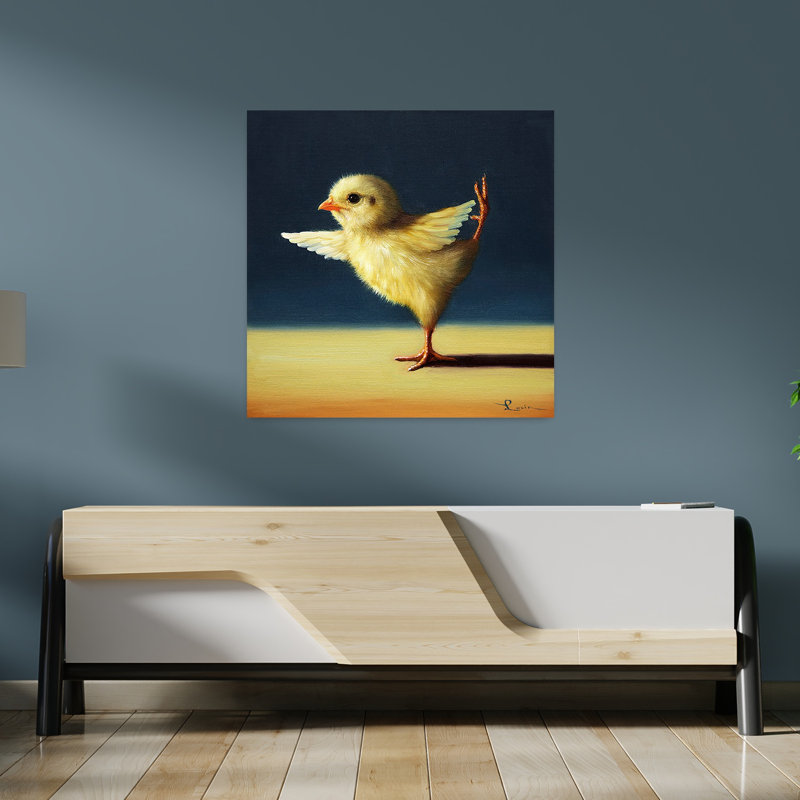 Yoga Chick Dancer Pose, art urbain contemporain, H 36 po x l 36 po