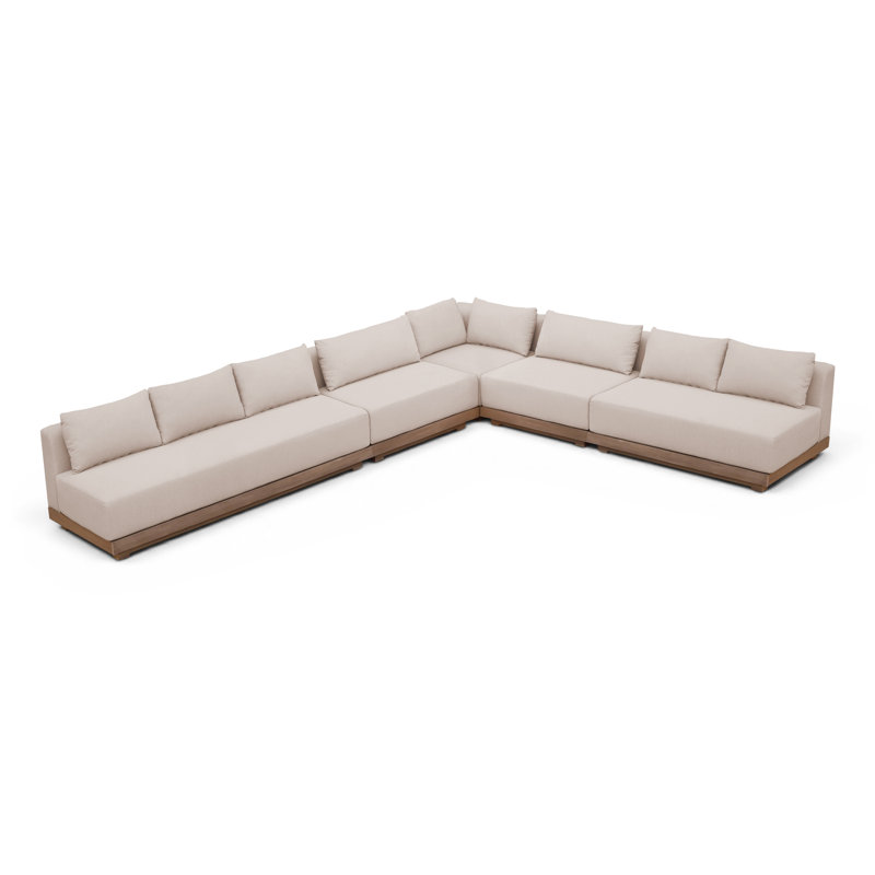 Canapé modulaire d'extérieur Solace, 8, Beige, Right Hand Facing