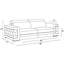 Canapé en cuir italien Top Grain-410676780