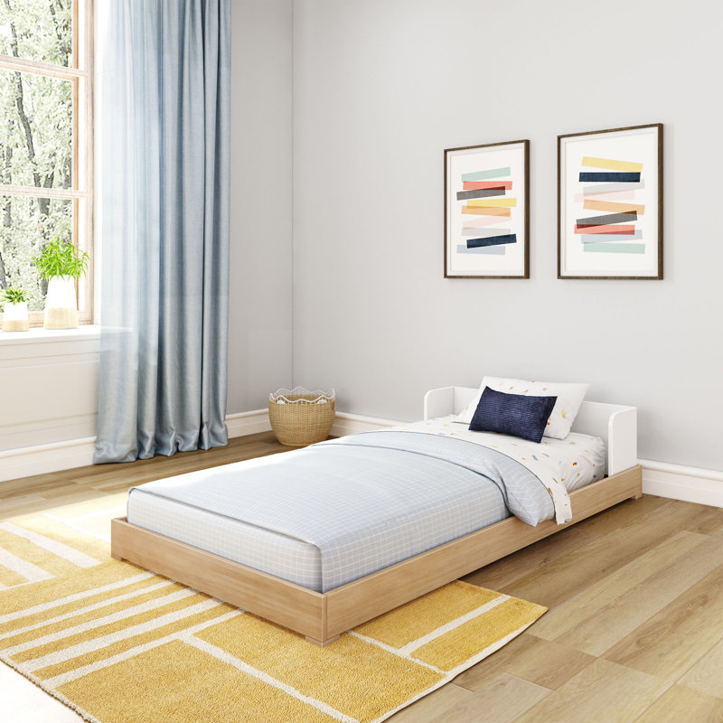 Lit simple Annetra, Blanc / blond