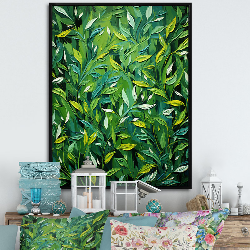 Herbs Tarragon Tales 4 - Art mural herbes florales, Cadre photo argenté, H 20 po x l 12 po