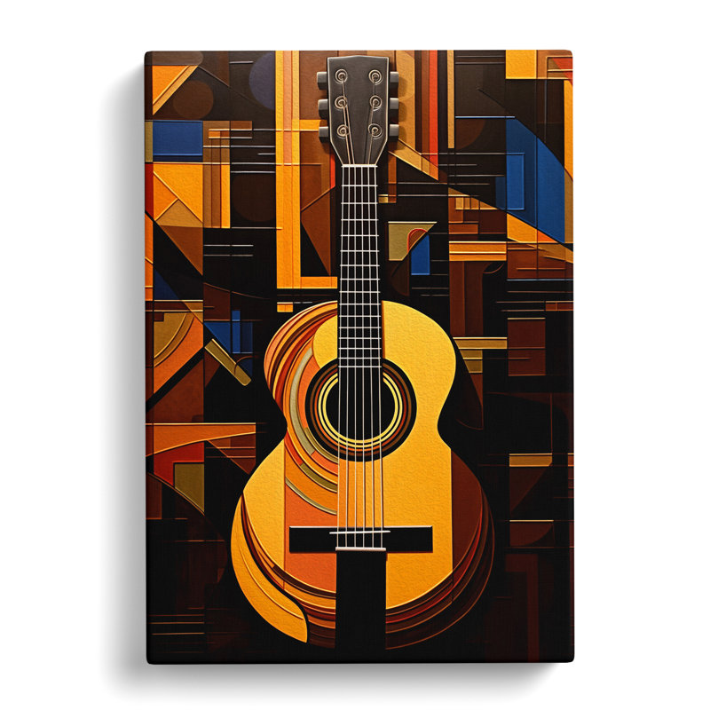 Acoustic Guitar - Wrapped Canvas, 60cm H x 40cm W x 3cm D