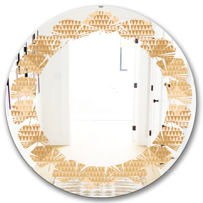 Miroir mural Leaves, H 31,5 po x l po