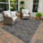 Machine Washable Indoor/Outdoor Chantille ACN2392 Stripes Rug-408811907