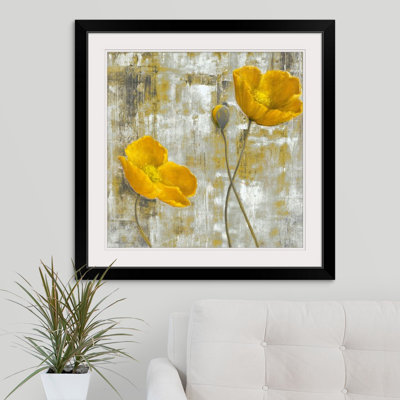 Yellow Flowers " Yellow Flowers I " Acrylic and Oil