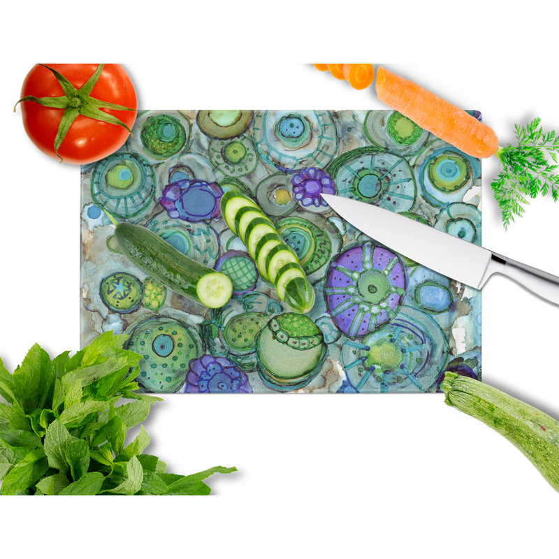 Caroline's Treasures Tempered Glass Abstract Cutting Board