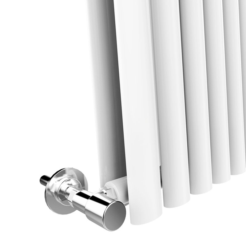 Sandvos Horizontal Oval Panel Radiators, White