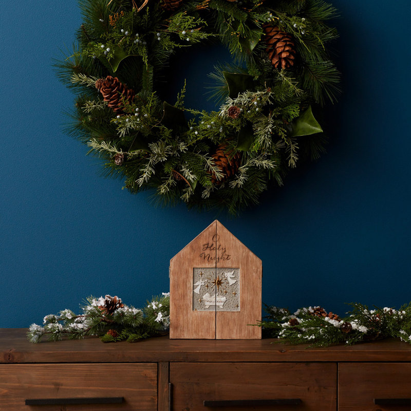 Crèche de Noël en résine