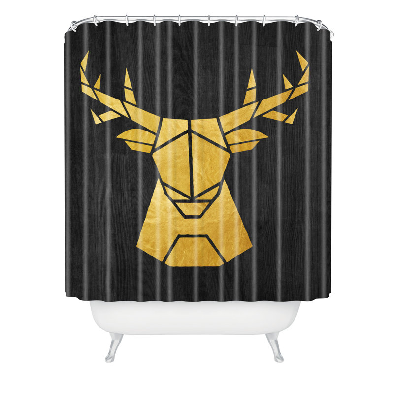 Rideau de douche simple nick nelson cerf