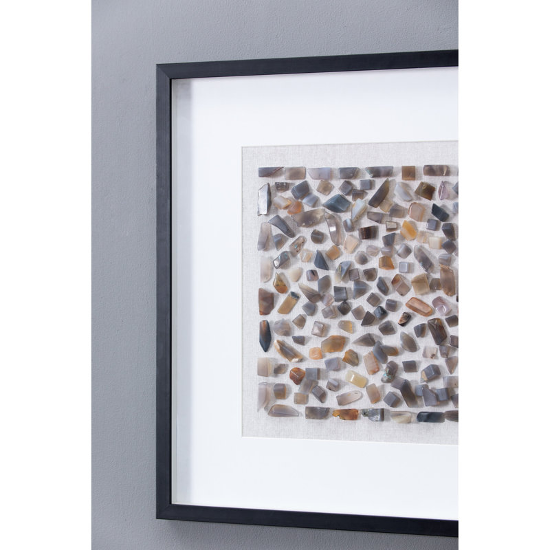 Boîte-cadre, cadre noir, ajoute de la sophistication au mur de la boîte de salon moderne, cadre, envers en velours, multicolore, idéal pour transitionnel