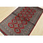 Tapis rouge en laine noué à la main de conception unique 4 pi 1 po x 6 pi 10 po