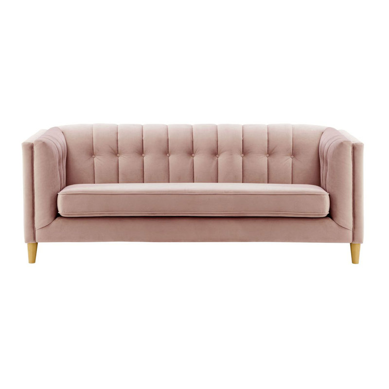 Odina 3 Seater Velvet Sofa, Purple