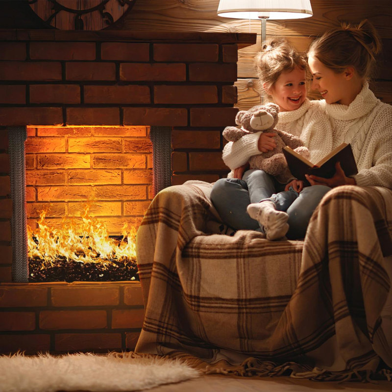 Linear Burner with Complete Connection Kit - Heavy Duty Powder Coated Steel Fireplace Fire Pit, 1.5"H x 30"W x 9"D