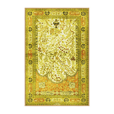 Tapis traditionnels jaunes 4643