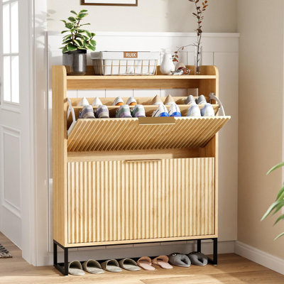 16 Pair Shoe Storage Cabinet
