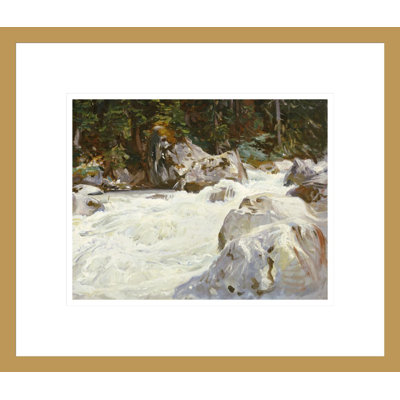 Un torrent en Norvège, John Singer Sargent, impression giclée sur cadre