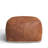 Imes 22" Wide Genuine Leather Square Pouf