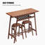 Tabouret haut 3 pièces