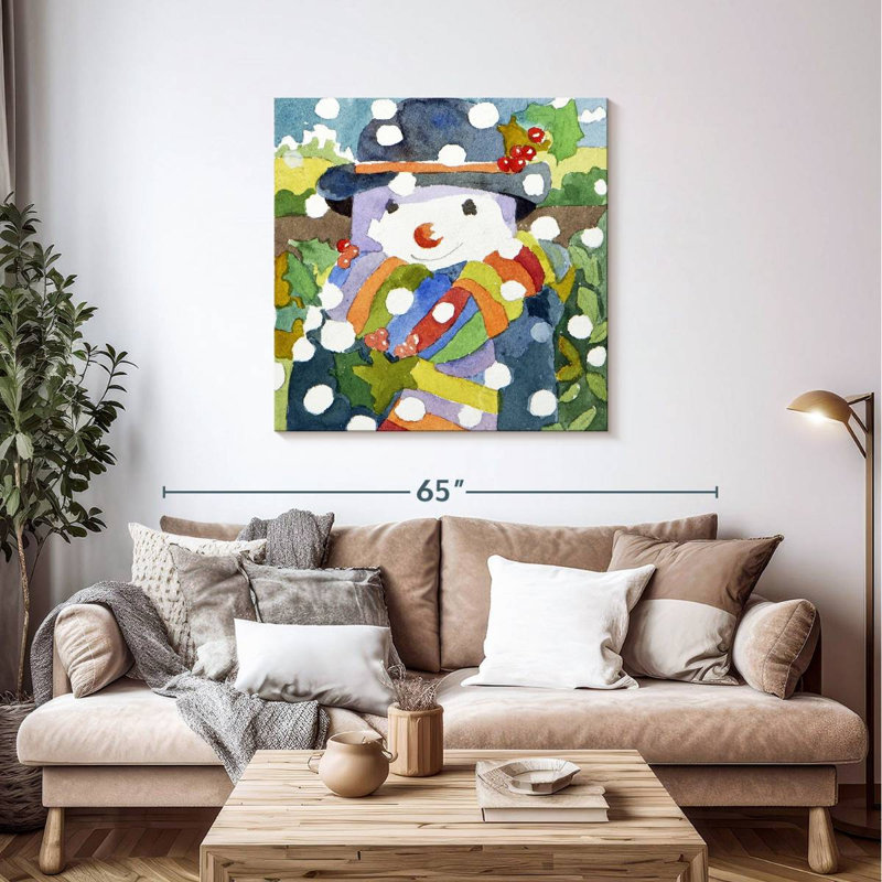 Bonhomme de neige Lelend dans la neige, H 39 po x l 39 po