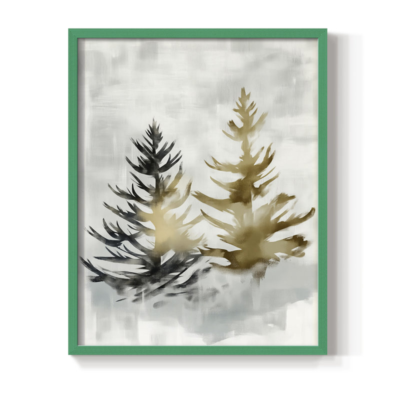 Framed Print - Solid Wood, 21" H x 17" W, Green