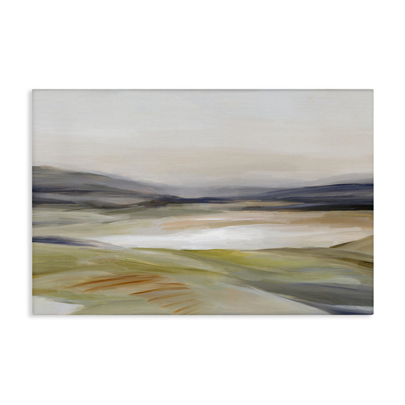 Toile «Fading Tranquil Horizon», conception par Hannah Dawson, H 16 po x l 24 po