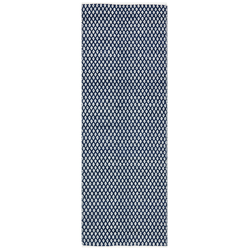 Alpizar Flat Weave Cotton Geometric Rug, Runner 2'3" x 7'