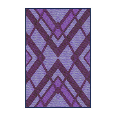 Tapis abstrait mauve