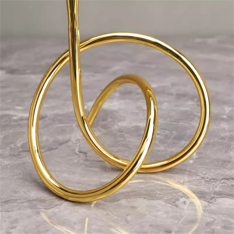 Metal Tabletop Candlestick, 16.54" H x 6.69" W x 5.51" D