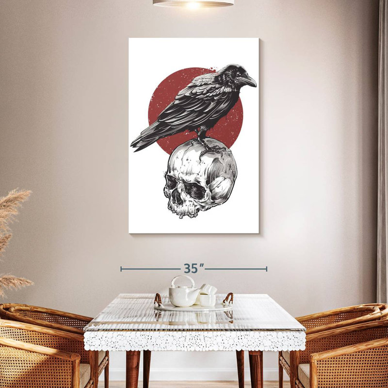 Hitzel Japanese Skull, 48" H x 32" W
