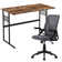 Home Office Desk and Chair Set Computer Desk and Ergonomic Mesh Office Chair Set