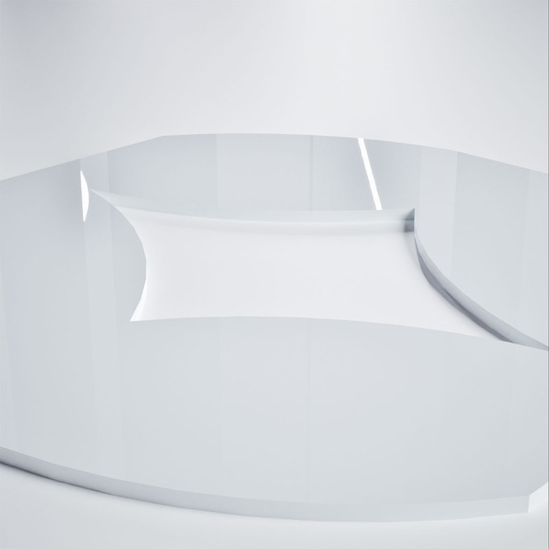 Gresham Decorative Fretwork Acrylic Wall Panels, Extra Small, 7 3/8"W x 7 3/8"H x 1/8"T, White, 7.38" H x 7.375" W x 0.125" D