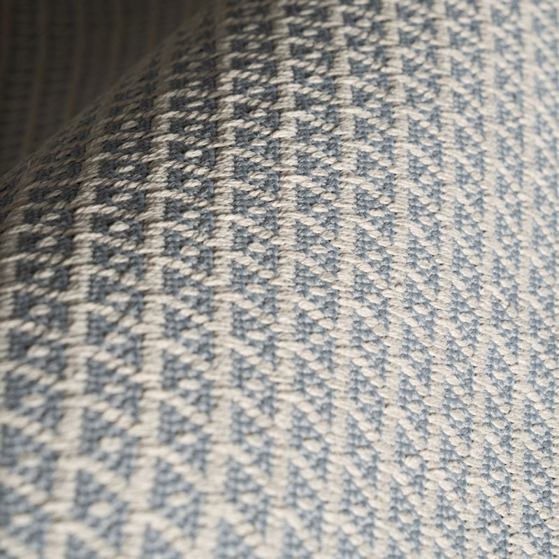 Riviera Swedish Blue Handwoven Indoor/Outdoor Rug, Rectangle 5' x 7'