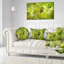 Verre ornemental Golden Fractal - coussin imprimé abstrait