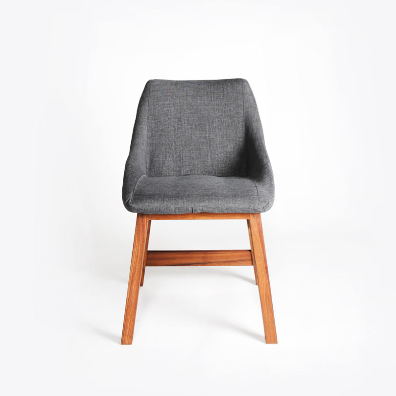 Pirwi Fabric Upholstered Side Chair, Graphite