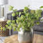 Vase en aluminium 10,5 x 10,5 x 13 po, stries argentées-635927267