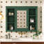 Armoire de rangement murale avec miroir et tablettes ouvertes-1999990567