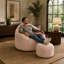 Fauteuil à billes avec repose-pieds-1603582597