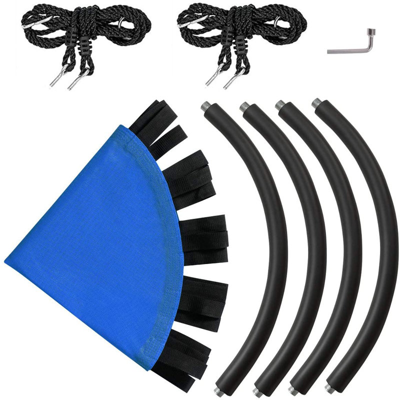 Freeport Park Marcello Web / Saucer Swing Swing Seat, Blue