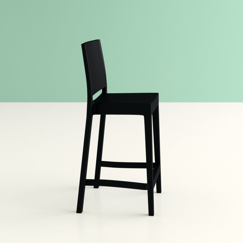 Tabouret de bar Adrienne, Noir, noir, noir, noir, 25.5"