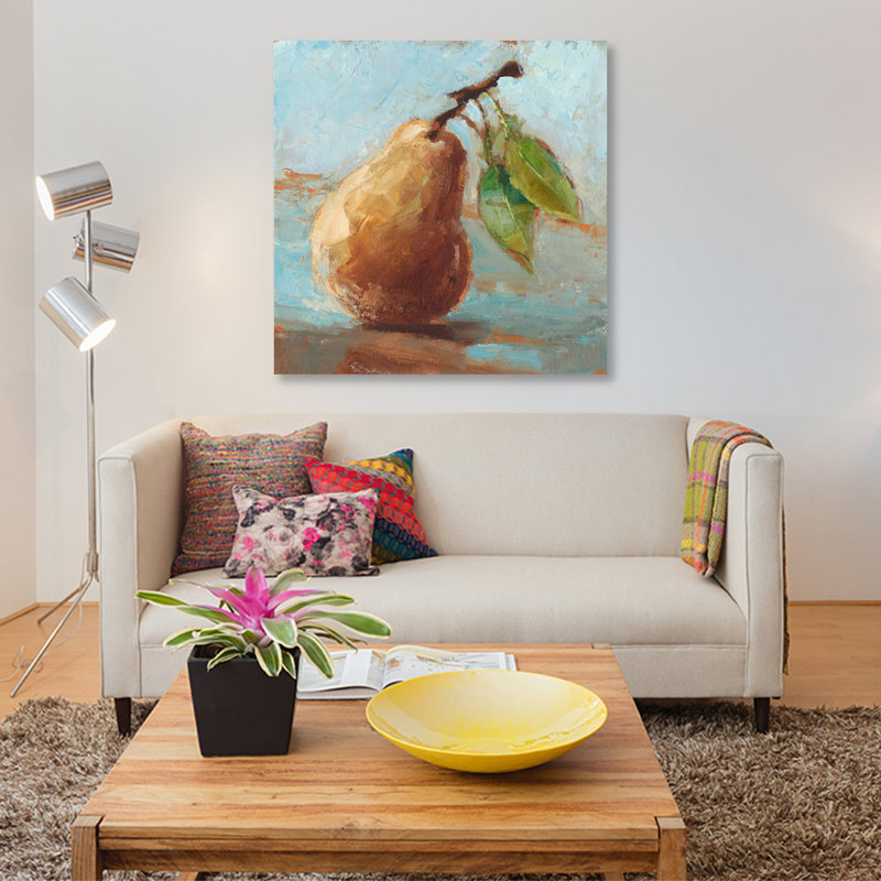 «Impressionist Fruit Study II» par Ethan Harper, reproduction sur toile, H 12 po x l 12 po x P 0,75 po, Pas de tapis