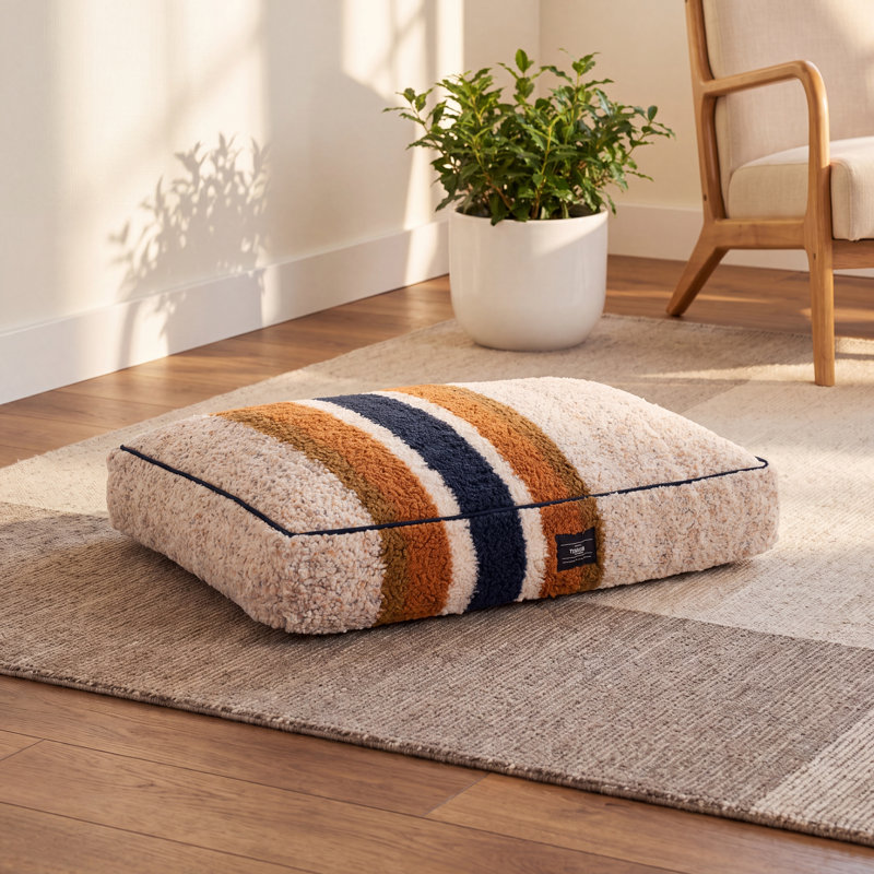 Napper Pillow Dog Bed, Small (28" W x 20" D x 5" H), Oatmeal