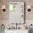 Solid Wood Wavy Rectangle Mirror-875721200-875721103-875721101