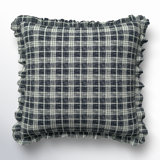 Zeppelin Plaid Cotton Reversible Throw Pillow