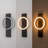 22" Modern Circular Integrated LED Outdoor Wall Sconce