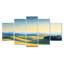 «Rolling Hills At Dawn I», campagne, art mural - décoration murale campagne