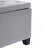 GREY STORAGE OTTOMAN（ONLY OTTOMAN)