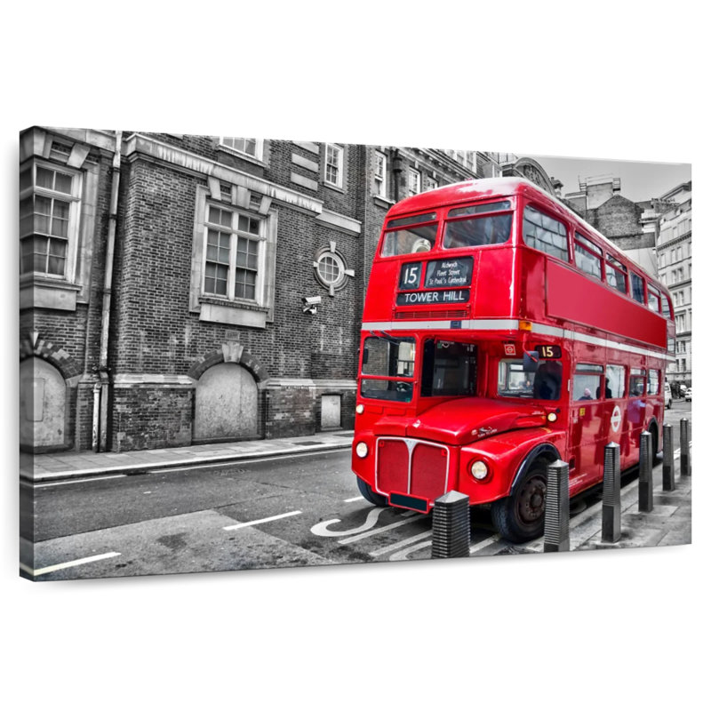 Mehar Pop Double Decker Bus, 24" H x 36" W