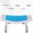 Homcom 6-Level Adjustable Curved Bath Stool Spa Shower Chair Non-Slip Design For The Elderly, Injured, & Pregnant Women